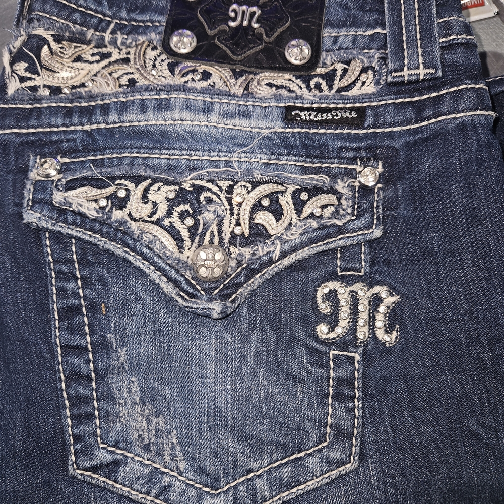 Miss Me Women's Blue Embellished Jeans